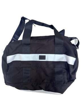 Victoria's Secret PINK Duffel Bag Women OS Black White Good Sporty Travel Gym